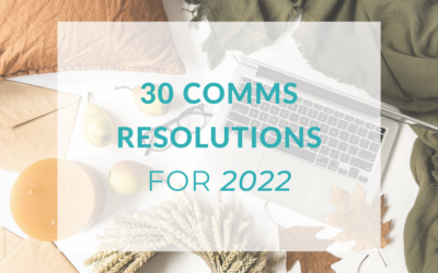 New Year’s Resolutions for Communicators