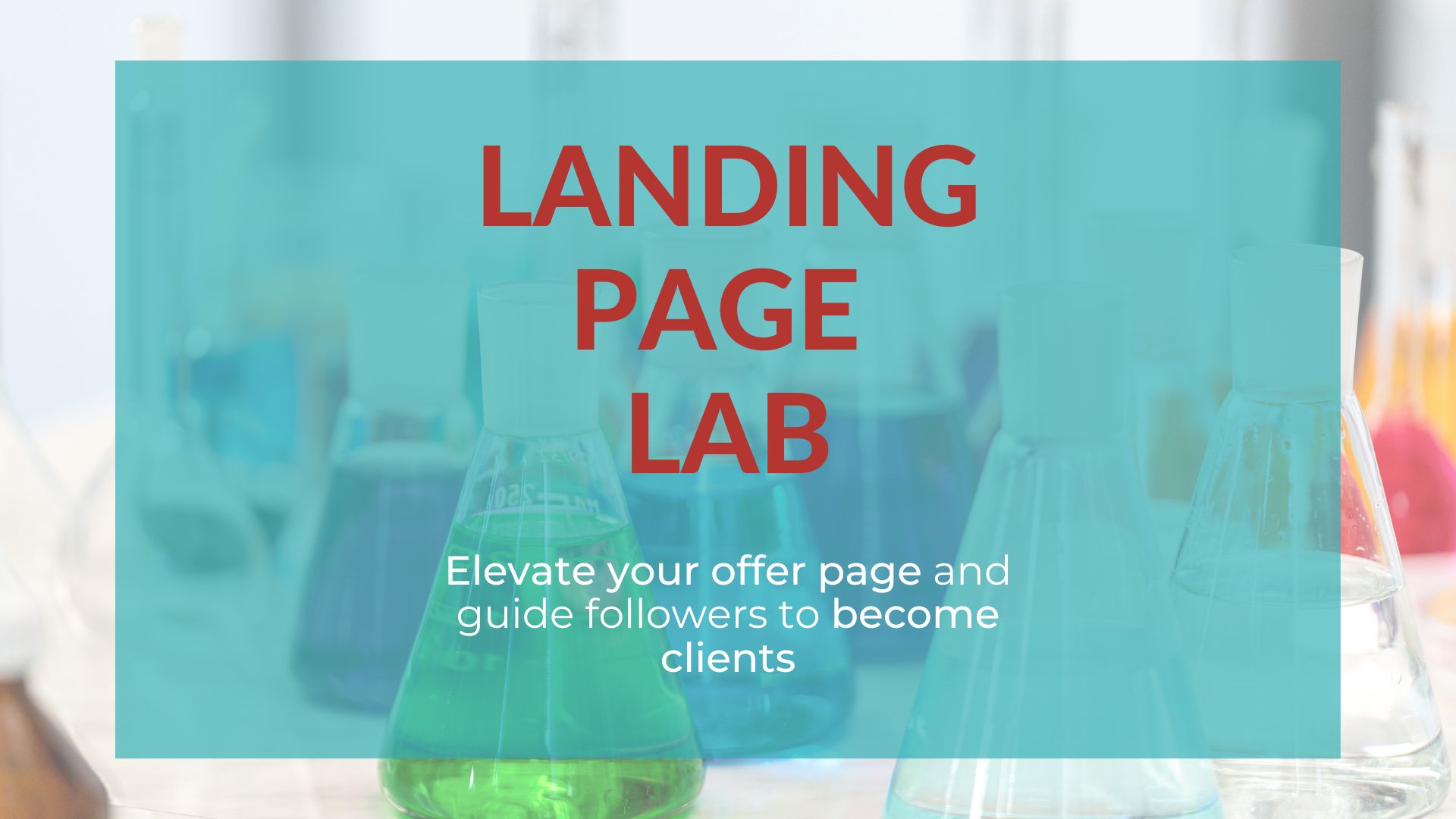 Landing Page Lab - A Copywriting Workshop for Entrepreneurs Who Launch Amazing Services and Offers