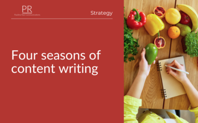 Four Seasons of Content Writing